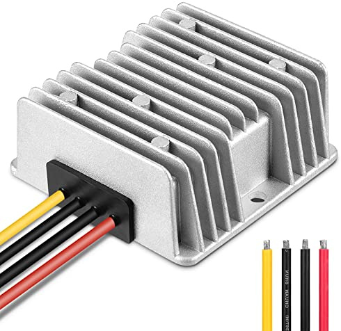 Kohree DC 36V/48V Step Down to 12V 20A 240W Converter Regulator Reducer Voltage Regulator Reducer for Golf Cart Waterproof Power Supply Transformer Volt Module