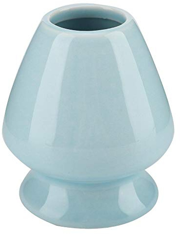 1 x Matcha Whisk Ständer aus Keramik für Matcha Chasen für Tee-Zubehör (blau)