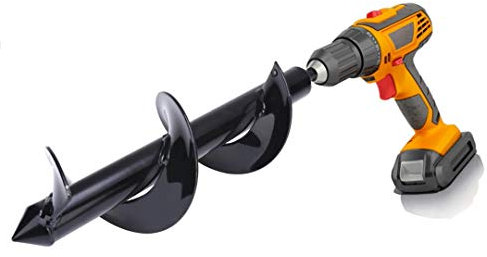 Earth Auger Drill Bit Planter Digger Auger Tool for Outdoor Garden Planting 8 x 30cm
