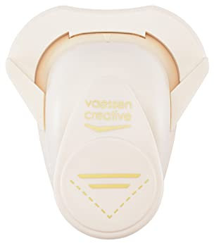 Vaessen Creative Foto Eckenstanzer Recht, M, Weiß, Pink