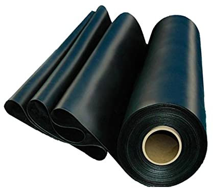 Bâches pour Bassin Doublure D'étang Noir Membrane de Jardin pour Piscine Épaisseur 0.4mm Peaux D'étang Liner pour Les Les fontaines de Jardin,Les Cascades et Les Jardins aquati (1×1m)
