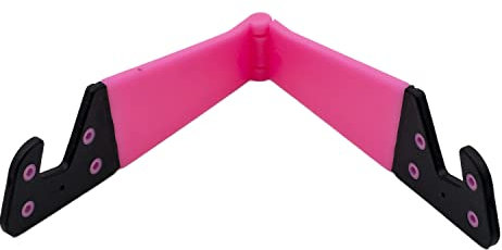 CABLEPELADO - Soporte para móviles o Tablets | Soporte Estable Mesa | Angulo de hasta 90º | Compatible con Todos los Modelos | Plegable y de Bolsillo | 11 x 2 cm | Color Rosa