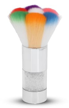 Brocha De Maquillaje Colorida, Portátil Brocha Grande Para Polvos Sueltos Con Ajuste De Diamante Brochas Maquillaje Fluido Broche Colorete Broche Colorete Crema Para Maquillaje Diario(Plata)