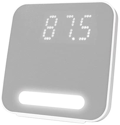 HANNLOMAX HX-152CR Alarm Clock Radio, PLL AM/FM Radio, Digital Clock with Dual Alarm, Night Light. (Grey)