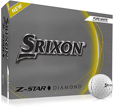Srixon Unisex-Adult Z-Star_Diamond_2 Golfbälle, Weiß, Uniq Size