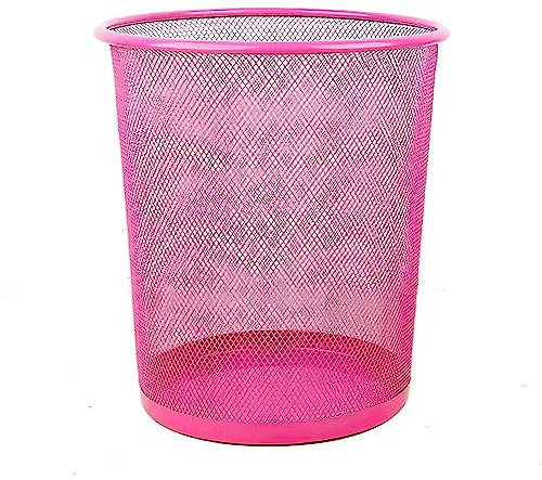 Sinoba Wire Waste Paper Bin Height 34 cm 18 L (Pink)