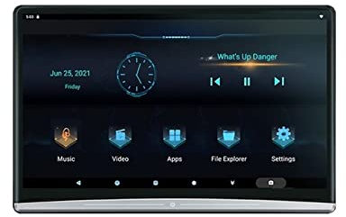 Lecteur DVD portable 13.3 pouces voiture TV appui-tête moniteur écran tactile 4K 1080P Automobile siège arrière affichage multimédia voiture lecteurs vidéo pour la voiture ( Color : 4-64-13.3-1 PCS ,