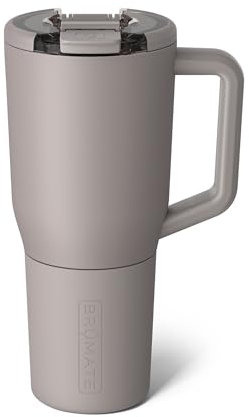 BrüMate Müv 1L Coffee Travel Mug with Handle | 100% Leakproof Thermal Cup for Hot & Cold Drinks | Stainless Steel Insulated Flask | Reusable Tumbler for Commuting & Outdoors (Mocha)