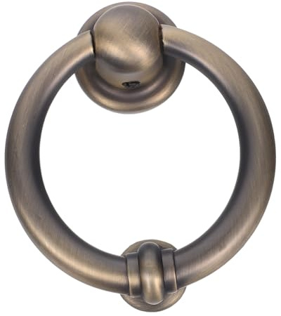 DOITOOL Aldaba De Puerta De Seguridad Simple y Llamador De Puerta De Hierro Fundido Llamador De Puerta Retro Manija De Aleación De Zinc Puerta Principal Para Puertas