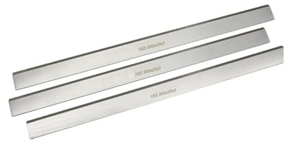 Générique 3 Pièces 300x20x3mm Lames De Raboteuse HSS, Épaisseur De 300mm, Couteaux Réaffûtables Pour Menuiserie En Bois