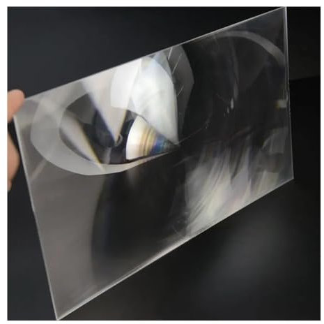 Mikroskop-Zubehör-Kit Große 400 x 300 mm optische Solar-Fresnel-Linse, Brennweite, Projektor-Flugzeuglupe, Solar-Konzentrator-Linse, 1 Stück Mikroskopische Objektträger (Size : 400x300mm, Color : 60