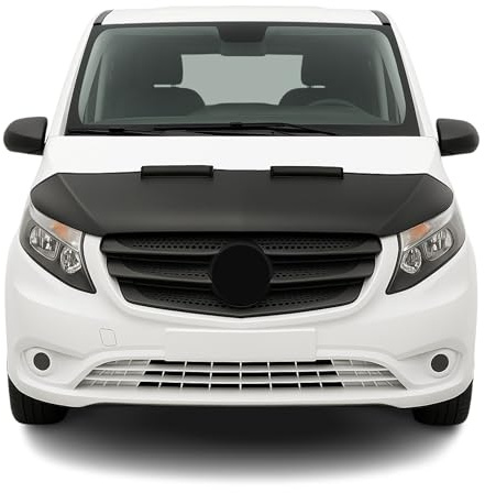 OMAC Haubenbra Steinschlagschutz kompatibel mit Mercedes Vito W447 2014-2026 Schwarz Halb
