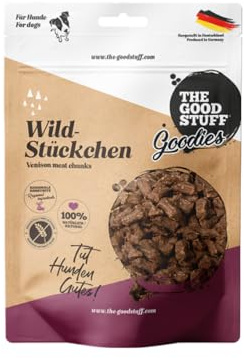 THE GOODSTUFF Wild-Stückchen | 150 | Leckerli für Hunde | Ohne Getreide und Zuckerzusatz