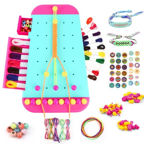GTNCE Freundschaftsbänder Bastelset für Mädchen, DIY Armbänder Selber Machen Set für Kinder im Alter von 6-12 Jahren, Armbänder Knüpfen, Freundschaftsarmbänder Selber Machen, Kinder-Bastelsets