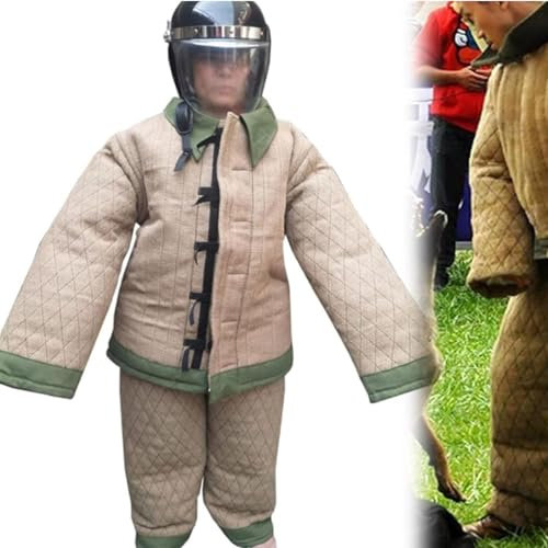 Hundetrainingsanzug, Trainingshundeschutzkleidung, Professionelle Unisex-Körperschutz-Beißanzugjacke für Hundetrainings-Beißschutz,M