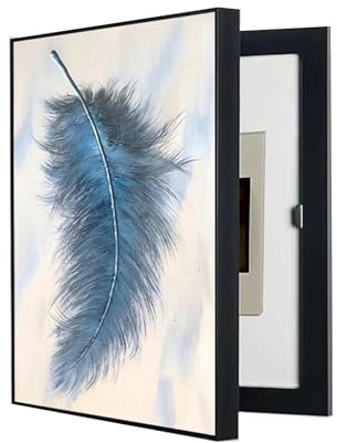 AWSAD Électrique Tableau Électrique Cacher Cache Compteur Électrique D'intérieur Couvercle De Panneau Électrique Mural Peinture Décorative(B,60X70CM)
