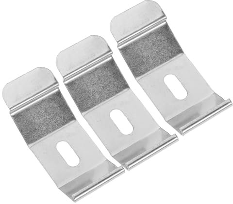 SOLUSTRE 3Stücke Metall Vorhanghalterung für Lamellen Louver Befestigungsclips Leichte und Stabile Vorhangzubehör für Wohnzimmer Schlafzimmer und Küche Einfache Installation