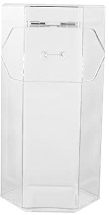 VINTORKY Makeup Brush Storage Container Hexagonal Cosmetic Brush Holder Organizer Dustproof Portable for Travel and Vanity Use