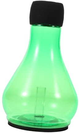Green Plastic Trumpet Mute for Practice, Lightweight Sound Reduction | Students and Beginners, Compact Home Use, Unique Design and Vibrant Color