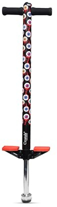 CRYSTALS Industrial Pogo Stick for Kids, Exercise Bouncing Toy, Ages 5+ – Children’s Pogo Jumper for Boys & Girls, Skull Bounce Design, Outdoor Fun & Fitness Toy, Up to 35kg (Irvine Eyes)