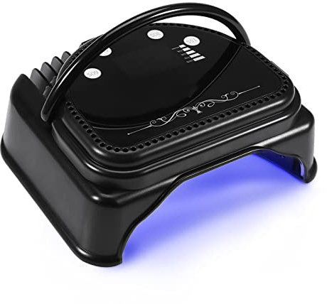 BLACKTK LED-nagellampa, trådlös uppladdningsbar LED-nagellampa, nageltork med smart sensor manikyrverktyg, nageltork med UV-ljus för gel nagel emalj med 32