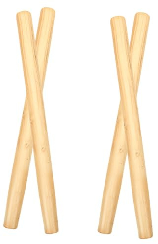 DOITOOL Ergonomic Wooden Tool Handles 4pcs Replacement Handles for Garden Spade Shovel Hoe Lightweight Sturdy Wood