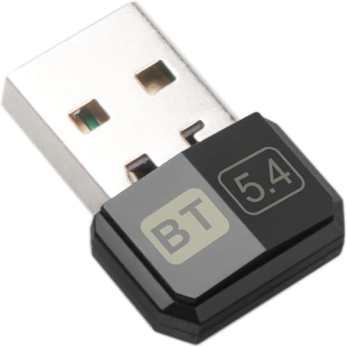 Bluetooth Adapter Pc, USB Bluetooth 5.4 Dongle Adapter for PC, Long Distance 328FT/100M Stick Driver Compatible with Computer Windows 11/10/8.1