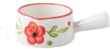 Såsskål Mini mjölkkanna med handtag hushålls keramisk spetsig mun såskanna kaffegräddebehållare Såskanna(Vit)