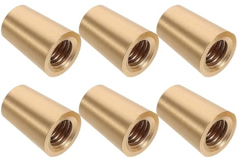 MOTHNUR 6 Stück Messing Möbelfüße 20mm Konisch rutschfest Tisch Schneidebrett und Tablettstützen für Küchenarbeitsplatten und Holzmöbel