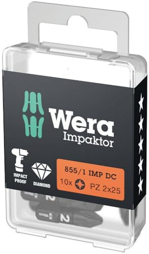 Wera 855/1 Impaktor Bit Pozi PZ2 25 mm WER057621