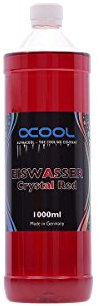 Alphacool 18549 Eiswasser Crystal Rot Fertiggemisch 1000 ml Wasserkühlung Kühlflüssigkeiten