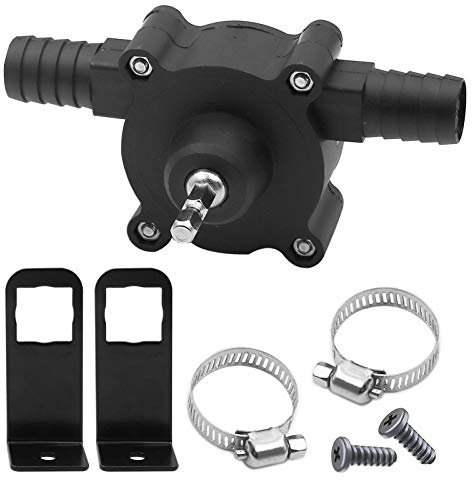 Portable Mini Electric Drill Pump Hand Drill Powered Water Pump Diesels Oil Fluid Water Hand Self-Priming Transfer Pumps Quick Pumping Speed