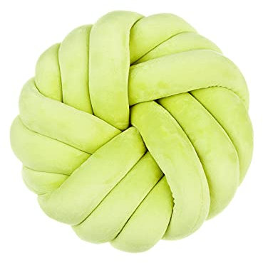 VanderHOME Dekoratives Dekokissen Knotenkissen Atmungsaktiv und Super Elastisch Geknotetes Kissen Nordische Kleines Deko-Kissen für Schlafzimmer Sofa Auto Kinderzimmer 40x40x12 cm (Grün, 1 Stück)