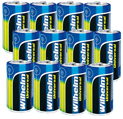 Wilhelm Mono D Batterien LR20 1,5V Universal Alkaline – 12 Stück