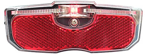 Bicycle Taillight, Riloer Abs Acrylic Bicycle Rear Reflector Tail Light, Universal Mountain Bike Warning Cycling Light,Reflex Auto Rear Bike Light,For Pannier Racks Frame