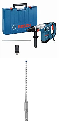 Bosch Professional Bohrhammer GBH 4-32 DFR (SDS-plus, Schlagenergie max: 4,2 J Tiefenanschlag: 310 mm, im Koffer) + 30x Expert SDS plus-7X Hammerbohrer (für Stahlbeton, Ø 10,00x165 mm, Zubehör)