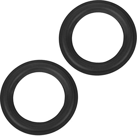 Rubber Rewire 4 Inch Woofer Suspension 12Cm Speaker Foam Cabinet Repair Kit 11 Surround 3 4'' Speaker Surround Repair Subwoofer Foam Speaker Edge Woofer Repair Part Black (4)