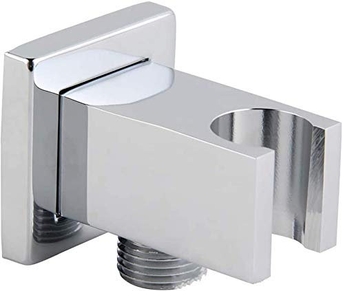 AKAZI Chrom-Duschkopfhalter Messing-Handbrausehalterung 1/2-Zoll-Anschluss Brausehalterung Wandmontierter Brausehalter, praktisch optional für alle Familien