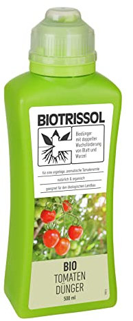 Compo Bio Tomatendünger, Dünger für alle Tomatenkulturen, 100 % pflanzliche Inhaltsstoffe, Vegan, 500 ml, BIOTRISSOL