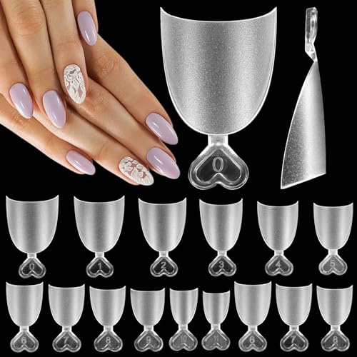 JSRQT 240Pcs Short Oval French Nail Tips, 12 Size Half Cover Matte Fake Nail, Gel False French Tip with Handle for Extension, Press on Nail DIY Manicure
