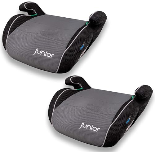 PETEX Max 2x Kindersitzerhöhung, Sitzerhöhung, i-Size R129/03, grau