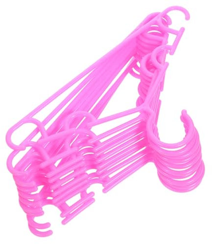 Rosa Kinderkleiderbügel aus Kunststoff 10 Stück für Babykleidung