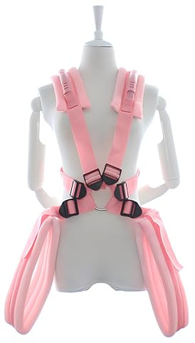 Couples Sex Toys BDSM Bondage Restraints Love Slings for Adult, Sex Swing Set with Adjustable Straps, Soft Plush Padding Mat, Sex Restraints Toys, Holds up to 300lbs-Pink