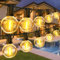 Vanranger - Guirnalda luminosa para exterior, LED, 45 m, G40, guirnalda exterior de 150 pies, IP44, impermeable, bombilla para jardín, terraza, balcón, boda, exterior, decoración