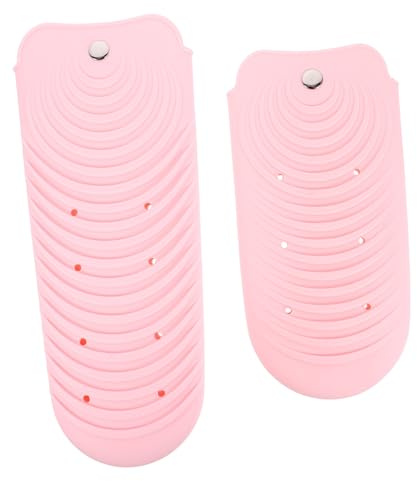 Beatifufu -pack Silikon Wärmeisolationsmatte für Glätteisen und Lockenstab Rutschfest Wiederverwendbar 2 Stück für Zuhause Zufällige Farbe
