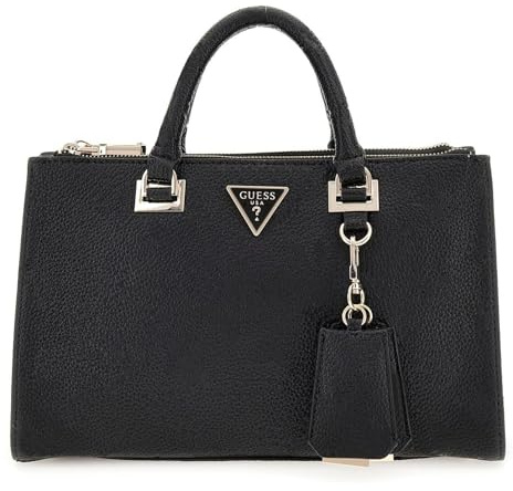 GUESS Cresidia Status Satchel Black