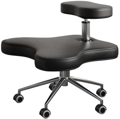 LULUMAIC Meditationsstuhl, ergonomischer Kniestuhl, Stuhl mit gekreuzten Beinen, höhenverstellbarer Haltungskorrekturstuhl für Büro und Zuhause, lindert Rücken- und Nackenschmerzen und verbessert die