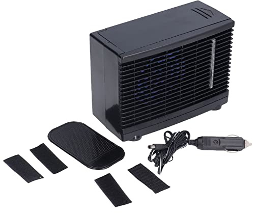 Portable 12V Air Cooler Fan with Water Tank, Silent Evaporative AC for Car Home - Low Power Consumption, Versatile Use for Campers and Travelers