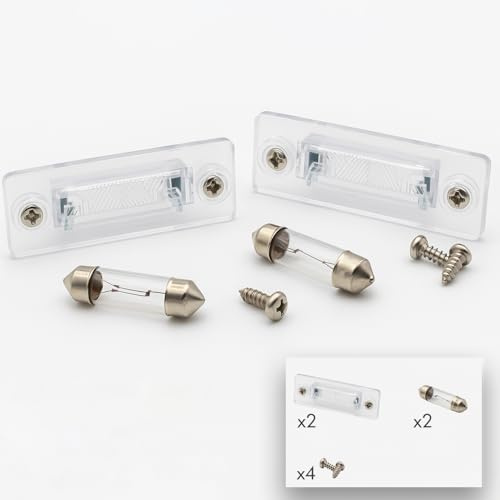 Johns 2x Kennzeichenleuchte + Leuchtmittel Set passend für VW Caddy III Links & Rechts