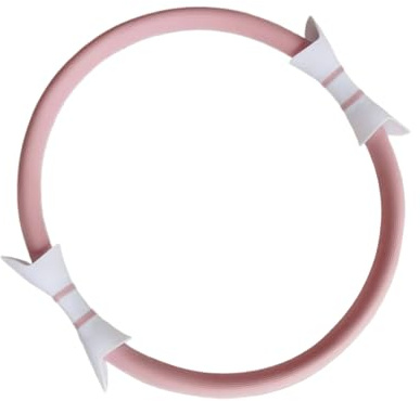 Anillo de pilates para mujer – Anillo de fitness ligero de 14,96 pulgadas, aro de ejercicio con dos asas, círculo de pilates de resistencia para entrenamiento de cuerpo completo, equipo de
